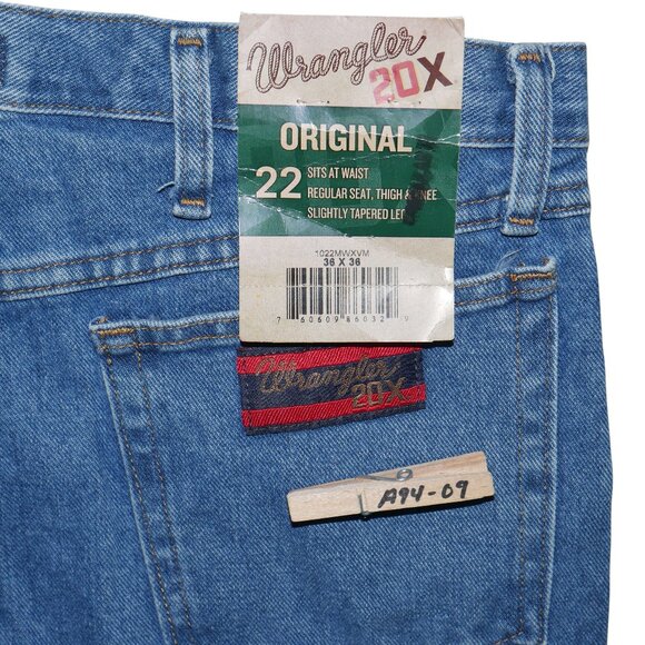 Wrangler 20X Regular Fit Jeans Men's Size 36x36 Premium Stonewashed Denim NWT - Picture 7 of 16